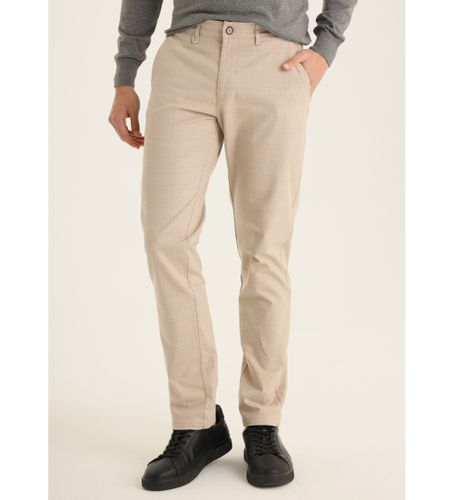 Til mænd. 800105382 Slim Fit Chino Pants - Medium talje med ternet mønster (28), Casual, Bomuld, Klassisk - Bendorff - Modalova