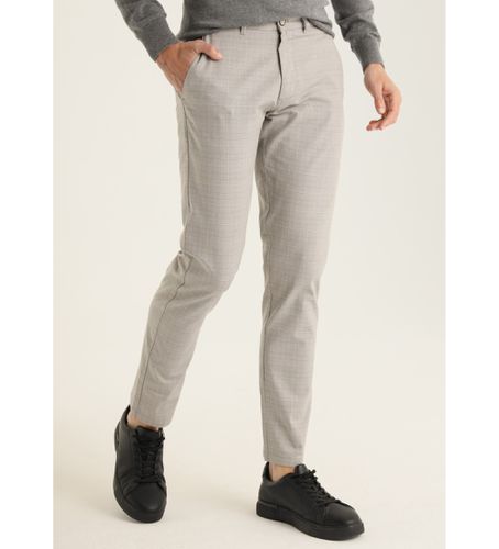 Til mænd. 800125381 Slim Fit Chino Pants - Medium talje med ternet mønster (28), Casual, Bomuld, Klassisk - Bendorff - Modalova