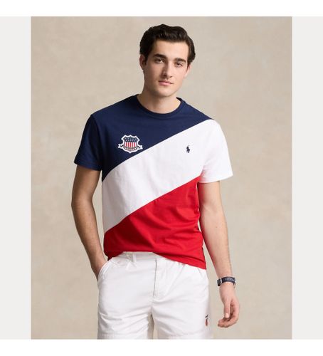 Til mænd. 710944673001 Classic Fit USA T-shirt , , rød (S), Casual, Bomuld, Korte ærmer - Polo Ralph Lauren - Modalova