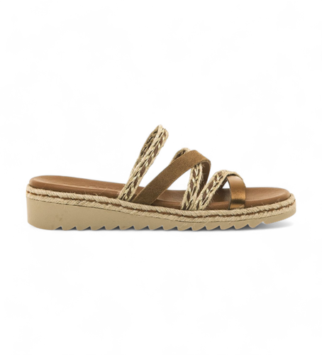 Til kvinder. 59579 Brune Lorette-sandaler (36), 3-5 cm, Ingen, Casual - Mustang - Modalova