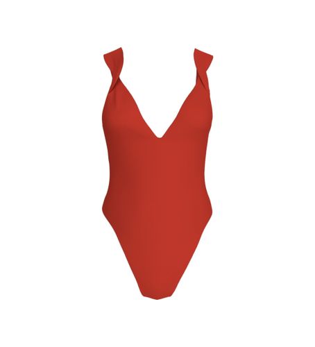 Til kvinder. KW0KW02646 Struktureret Twist-badedragt (L), Badetøj, Nylon - Calvin Klein - Modalova