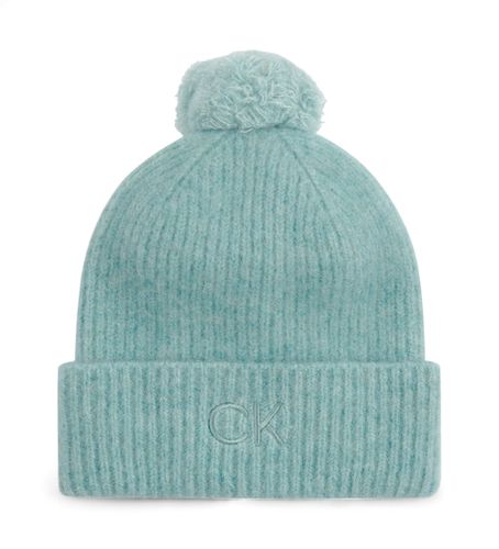Til kvinder. K60K612586 Blød strikket hue med pompon (OSFA), Casual, Bomuld - Calvin Klein - Modalova