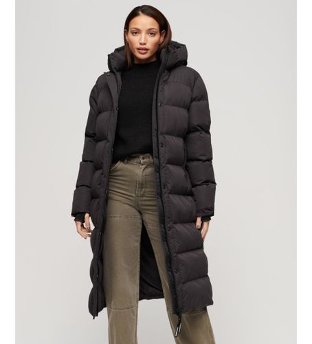 Til kvinder. W5011738A Lang quiltet frakke (L), Casual, Genanvendt polister - Superdry - Modalova