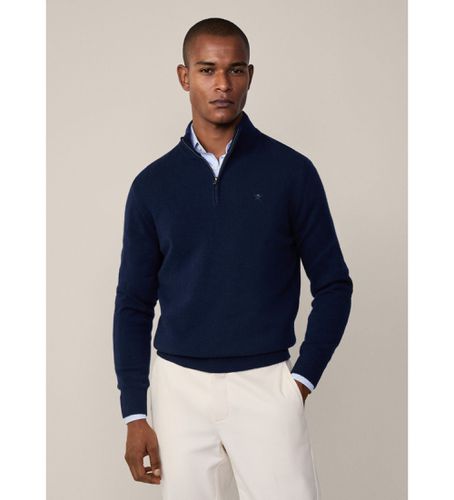 Til mænd. HM703239 Pullover med lynlås (M), Casual, Bomuld, Lange ærmer - Hackett London - Modalova