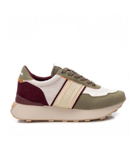 Til kvinder. 17206102-KAKI Træningssko 172061 (37), Stof, 3-5 cm, Blonder, Casual - Refresh - Modalova
