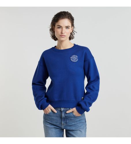 Til kvinder. D25044-D427-888 Circle Graphic Loose sweatshirt (L), Casual, Økologisk bomuld, Bæredygtig - G-Star - Modalova