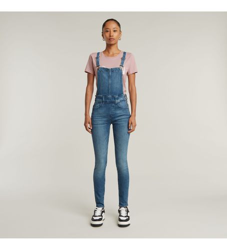 Til kvinder. D14425-6550-C571 Tætsiddende jumpsuit med høj talje Lynn (23), Casual, Bomuld, Denim, Uden ærmer/stropper - G-Star - Modalova