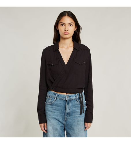 Til kvinder. D06288-D723-6484 Tacoma crossover-skjorte (XS), Casual, Viscose, Lange ærmer - G-Star - Modalova