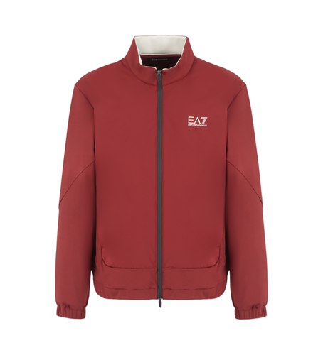 Til mænd. 6DPM85_PJUFZ Golf Pro-sweatshirt i cardigan-stil i bordeauxfarvet stretchstof (L), Casual, Sport, Multisport, Polyester, Burgun - EA7 - Modalova