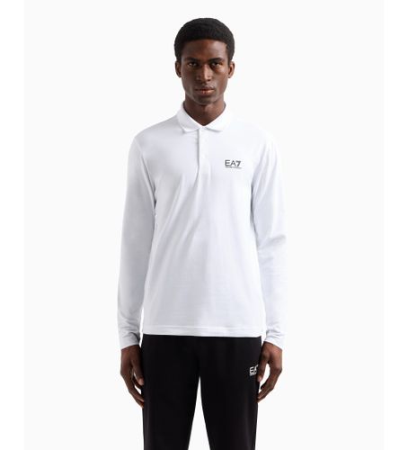Til mænd. 8NPF15_PJVQZ Core Identity langærmet poloshirt i bomuld med stretch (XS), Casual, Lange ærmer - EA7 - Modalova