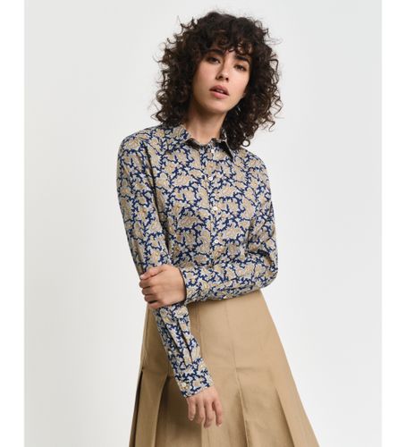 Til kvinder. 4300403 Regular Fit Paisley-skjorte i bomuldsgaze multicolour (34), Casual, , Lange ærmer - Gant - Modalova