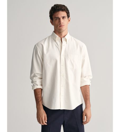 Til mænd. 3240051 Heritage Relaxed Fit Oxford-skjorte (L), Casual, Lange ærmer, Økologisk bomuld, Bæredygtig - Gant - Modalova