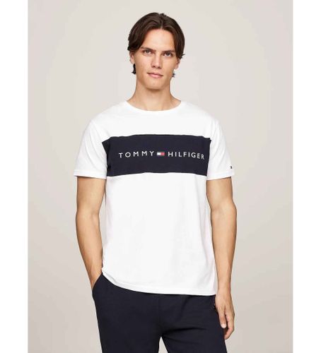 Til mænd. UM0UM03418 Original T-shirt med hvidt colour block-design (L), Casual, Bomuld, Korte ærmer - Tommy Hilfiger - Modalova