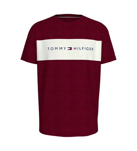 Til mænd. UM0UM03418 Original T-shirt med farveblokdesign (L), Casual, Bomuld, Korte ærmer - Tommy Hilfiger - Modalova