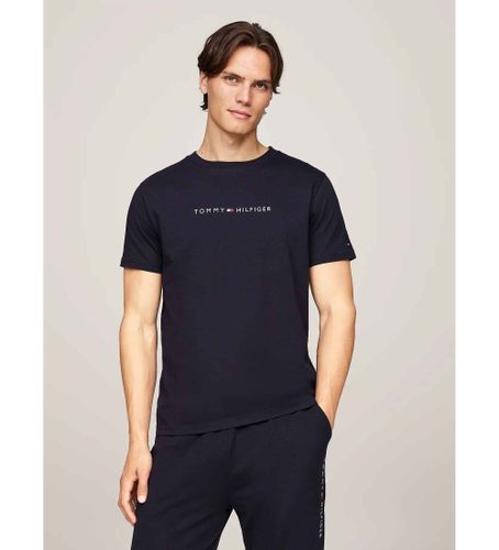 Til mænd. UM0UM03344 Original T-shirt med navy-logo (S), Casual, Bomuld, Blå - Tommy Hilfiger - Modalova