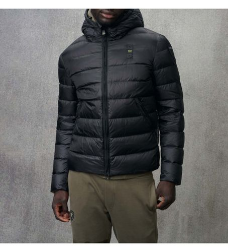 Til mænd. 24WBLUC03023 Acton quiltet jakke med hætte, (XL), Casual, Nylon - Blauer - Modalova