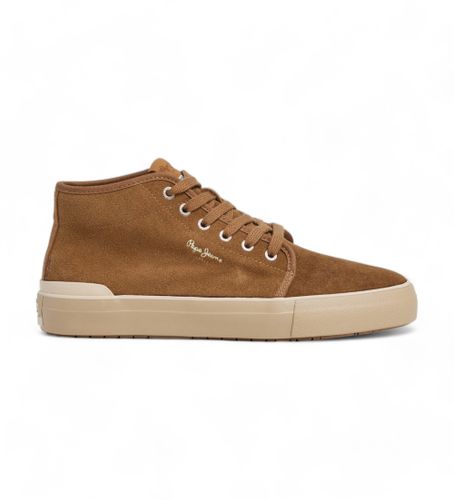Til mænd. PMS31051 Ben Top brune træningssko i (42), Fast, Ruskind, Blonder, Casual - Pepe Jeans - Modalova