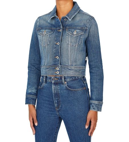 Til kvinder. PL402431HV3 Afkortet jakke (XS), Casual, Bomuld, Denim, Bæredygtig - Pepe Jeans - Modalova