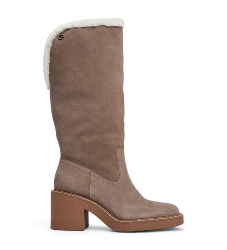 Til kvinder. PLS50523 Nicole Furry læderstøvler (36), 5-8 cm, Ruskind, Ingen, Casual - Pepe Jeans - Modalova