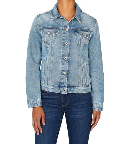 Til kvinder. PL402432MP4 almindelig jakke (S), Casual, Bomuld, Denim, Bæredygtig - Pepe Jeans - Modalova