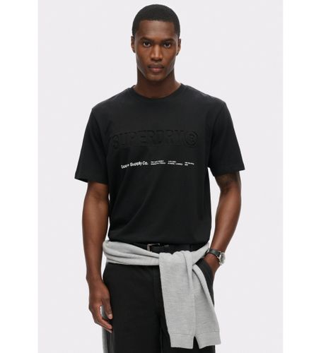 Til mænd. M1012029A Baggy T-shirt med sporty utility-logo, (XL), Casual, Bomuld, Korte ærmer - Superdry - Modalova