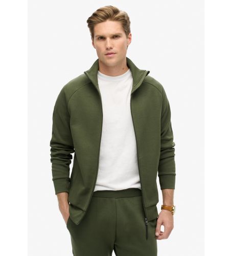 Til mænd. M2013960A Green Tech løstsiddende træningsjakke (L), Casual, Sport, , Bomuld, Multisport - Superdry - Modalova