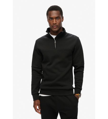 Til mænd. M2013961A Løs sweatshirt med halv lynlås Tech (L), Casual, Bomuld - Superdry - Modalova