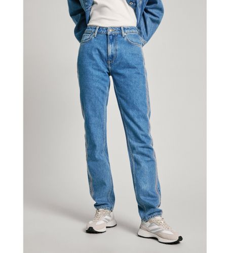 Til kvinder. PL204719 Lige jeans Mw Craft (25/28), Casual, Denim, Økologisk bomuld, Bæredygtig - Pepe Jeans - Modalova
