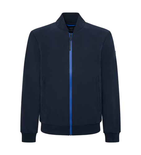 Til mænd. HM403162 Bomberjakke Commuter navy (L), Casual, Polyester, Lange ærmer - Hackett London - Modalova
