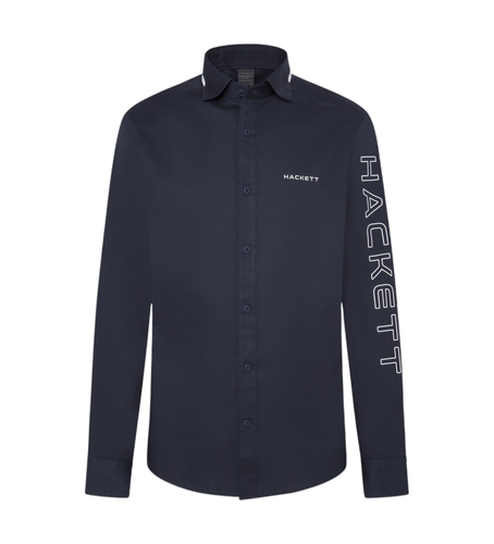 Til mænd. HM309971 Hsport Racer Shirt (XXL), Casual, Bomuld, Lange ærmer - Hackett London - Modalova