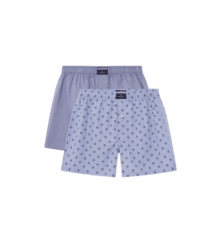 Til mænd. HMU10698 Pakke med 2 boxershorts Icon Boxer (M), Afslappet, Bomuld - Hackett London - Modalova