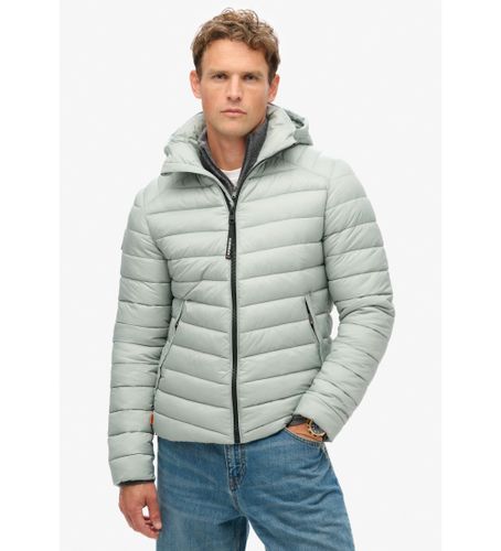 Til mænd. M5011906A Quiltet jakke med hætte Fuji Sport (XXL), Casual, Bæredygtig, Genanvendt nylon - Superdry - Modalova