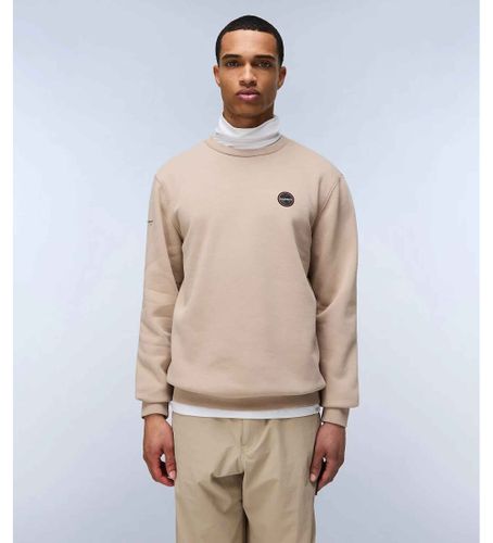 Til mænd. NP0A4I1C Badge-trøje (XXL), Casual, Bomuld - Napapijri - Modalova