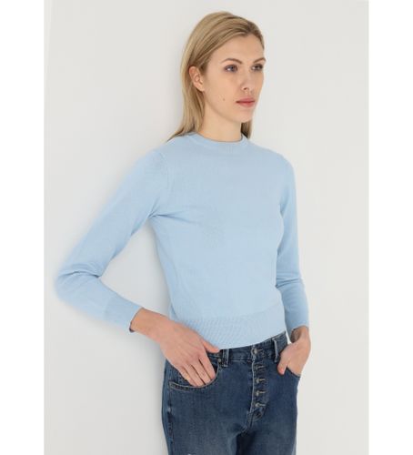 Til kvinder. 453112669 Basistrøje med blåt logo (XS), Casual, Bomuld - Lois Jeans - Modalova