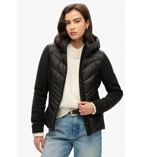 Til kvinder. W5011904A Storm fleecejakke med hætte, (S), Casual, Genanvendt polister, Bæredygtig - Superdry - Modalova