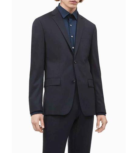 Til mænd. K10K103080 Slim fit CK navy blazer (48), Casual, Party, Bomuld, Elastin, Lange ærmer, Blå - Calvin Klein - Modalova