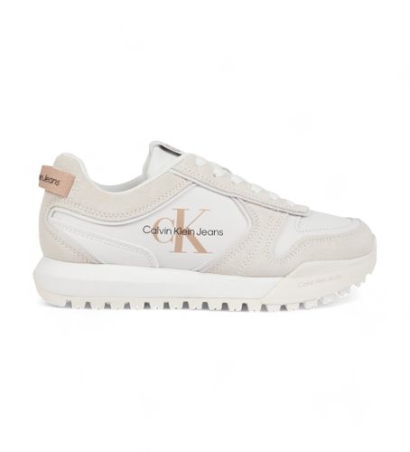Til kvinder. YW0YW00934 Tandede -sneakers, hvide (41), 3-5 cm, Blonder, Casual - Calvin Klein Jeans - Modalova