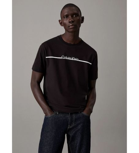 Til mænd. K10K113802 T-shirt med logo (L), Casual, Bomuld, Korte ærmer - Calvin Klein - Modalova