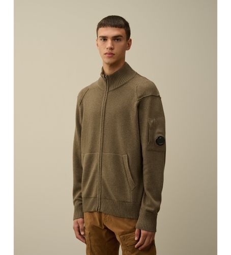 Til mænd. 17CMKN143A110149A Cardigan i lammeuld, (XL), Casual, Bomuld - C.P. Company - Modalova