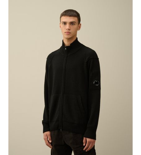 Til mænd. 17CMKN143A110149A Cardigan i lammeuld, (S), Casual, Bomuld - C.P. Company - Modalova