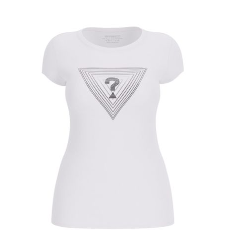 Til kvinder. W5GI43KA0Q1 Trekantet T-shirt (S), Casual, Bomuld, Korte ærmer - Guess - Modalova