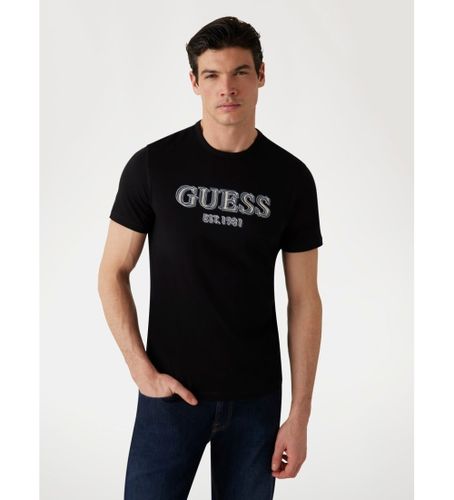 Til mænd. M5GI07I3Z14 T-shirt med logo, (S), Casual, Bomuld, Korte ærmer - Guess - Modalova