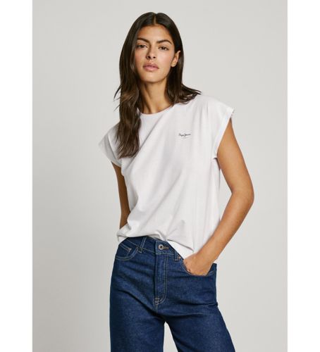 Til kvinder. PL506030 Blooma T-shirt (XL), Casual, Bomuld, Korte ærmer - Pepe Jeans - Modalova