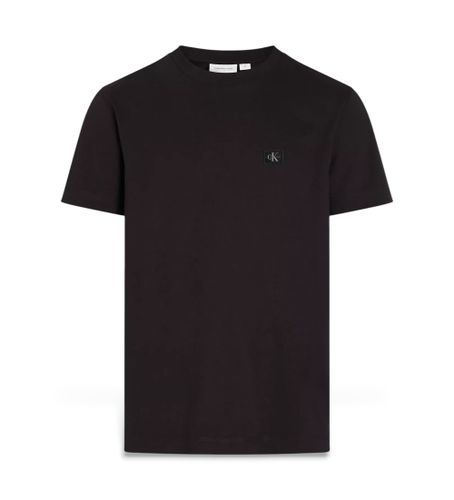 Til mænd. J30J327100 Almindelig T-shirt med vævet label (L), Casual, Korte ærmer, Økologisk bomuld, Bæredygtig - Calvin Klein Jeans - Modalova