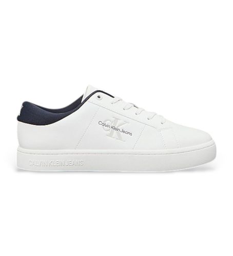 Til mænd. YM0YM00864 Classic cupsole low laceup hvide lædertræningssko (40), Fast, Blonder, Casual - Calvin Klein Jeans - Modalova