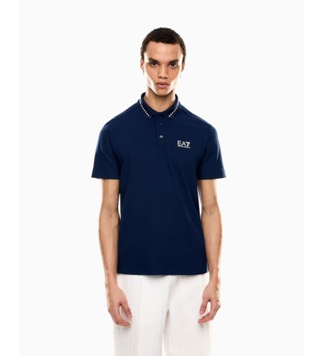 Til mænd. 7M000184_AF13511 Polo Club marine (S), Casual, Bomuld, Korte ærmer - EA7 - Modalova