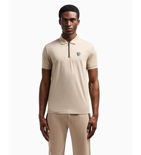 Til mænd. 8NPF13_PJRGZ Polo lynlås med logo (XL), Casual, Sport, Tennis/padeltennis, Viscose, Korte ærmer - EA7 - Modalova