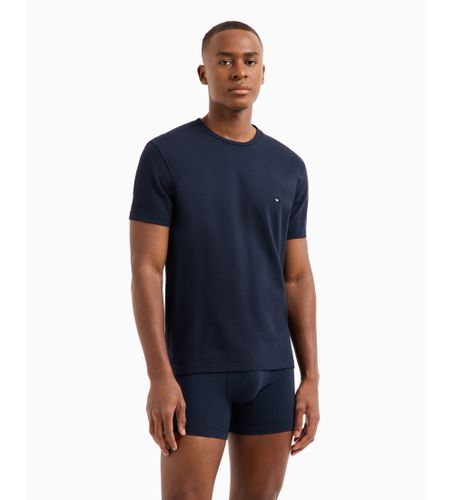 Til mænd. EM000379_AF10785 Marine House T-shirt (XL), Afslappet, Bomuld, Korte ærmer - Emporio Armani - Modalova