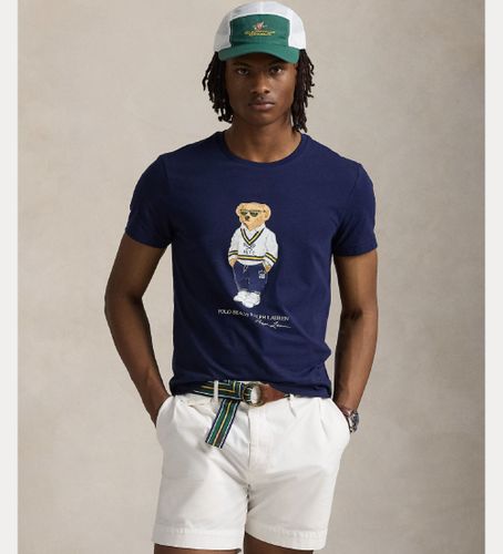 Til mænd. 710973137003 Navy bear slim fit t-shirt (S), Casual, Bomuld, Korte ærmer - Polo Ralph Lauren - Modalova