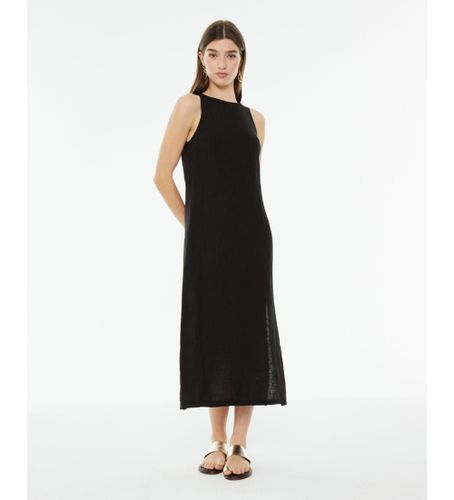Til kvinder. V25VE420 Lang hørkjole (L), Casual, Linned, Uden ærmer/stropper - SYSTEM ACTION - Modalova